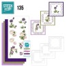 (STDO135)Stitch and Do 135 - Precious Marieke - Purple Flowers