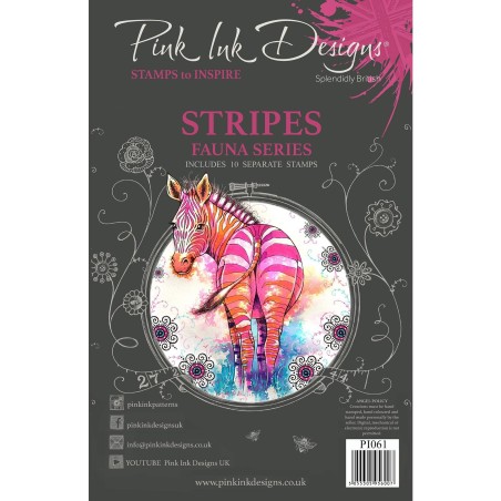 (PI061)Pink Ink Designs Clear stamp Stripes