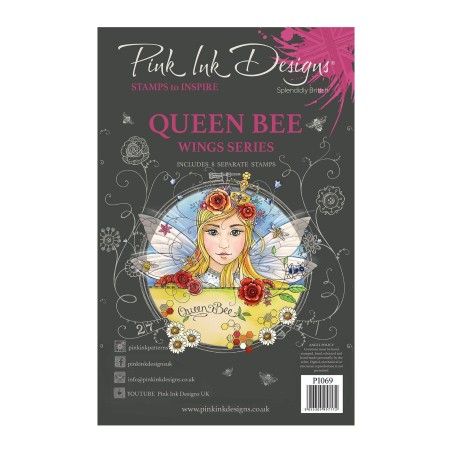 (PI069)Pink Ink Designs Clear stamp Queen bee