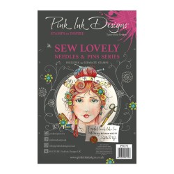 (PI071)Pink Ink Designs Clear stamp sew lovely