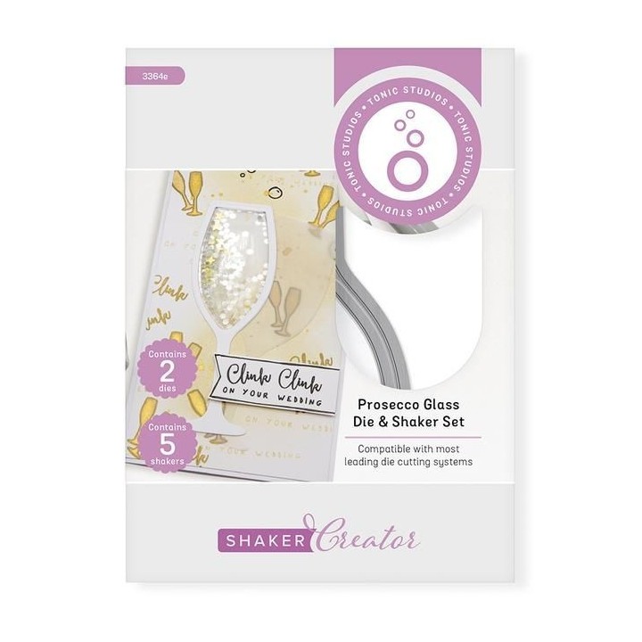 (3364E)Tonic Studios • Shaker Creator prosecco glass die set