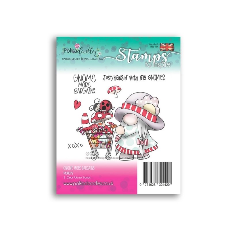 (PD8072)Polkadoodles Gnome More Bargains Clear Stamps
