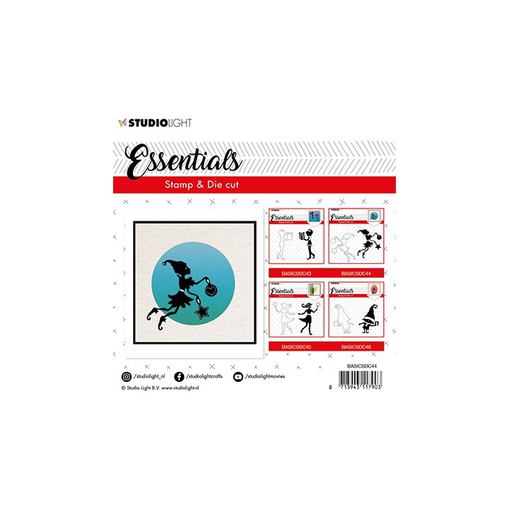 (BASICSDC44)Studio light Stamp & Die Cut Essentials 44