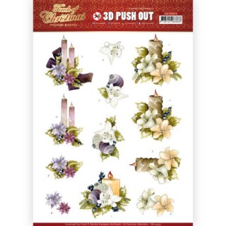 (SB10459)3D Push Out - Precious Marieke - Touch of Christmas - Candles