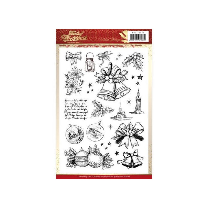 (PMCS10045)Clear Stamps - Precious Marieke - Touch of Christmas