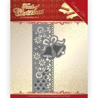 (PM10184)Dies - Precious Marieke - Touch of Christmas - Christmas Bells Border