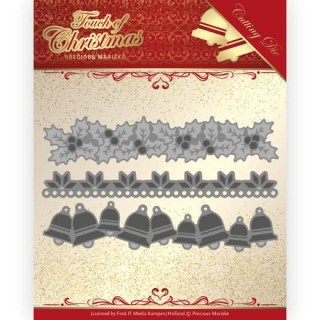 (PM10186)Dies - Precious Marieke - Touch of Christmas - Christmas Borders