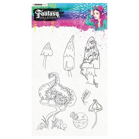 (STAMPFC477)Studio Light Clearstamp A5 Fantasy collection 3.0 nr.477