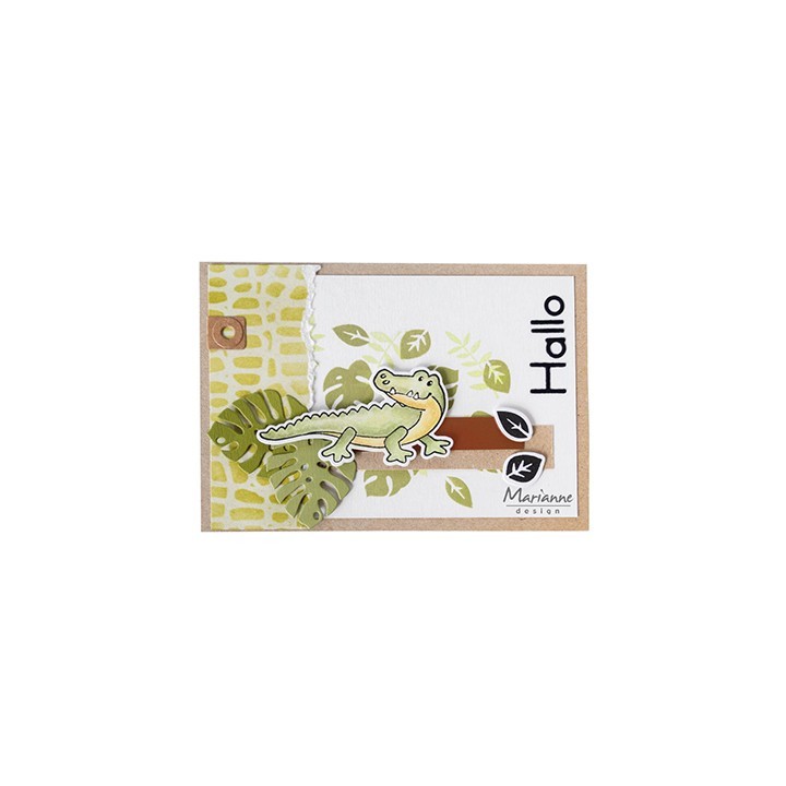 (LR0667)Creatables Tropical leaves