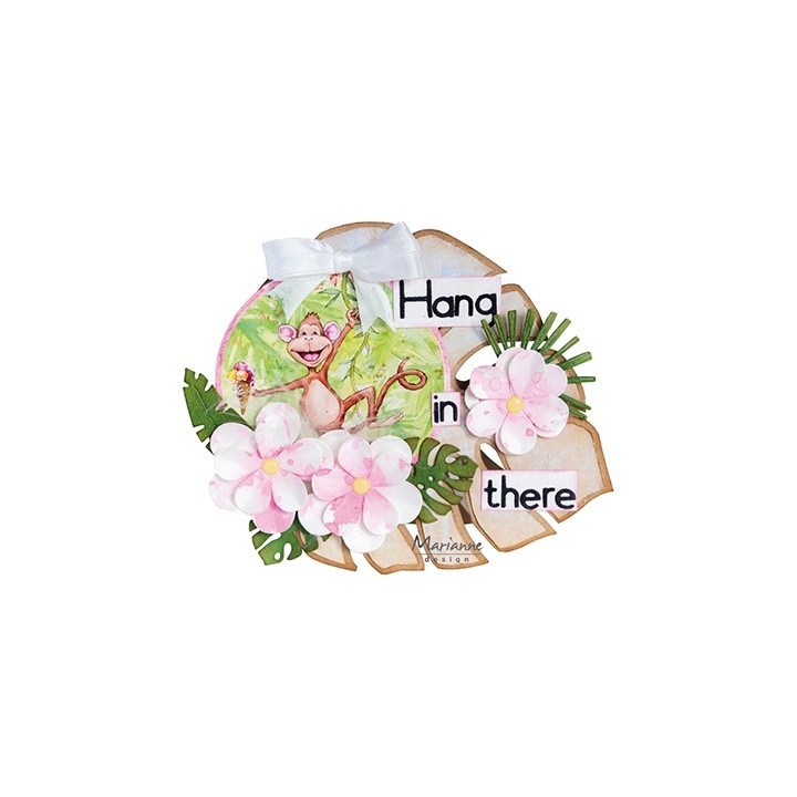 (LR0667)Creatables Tropical leaves