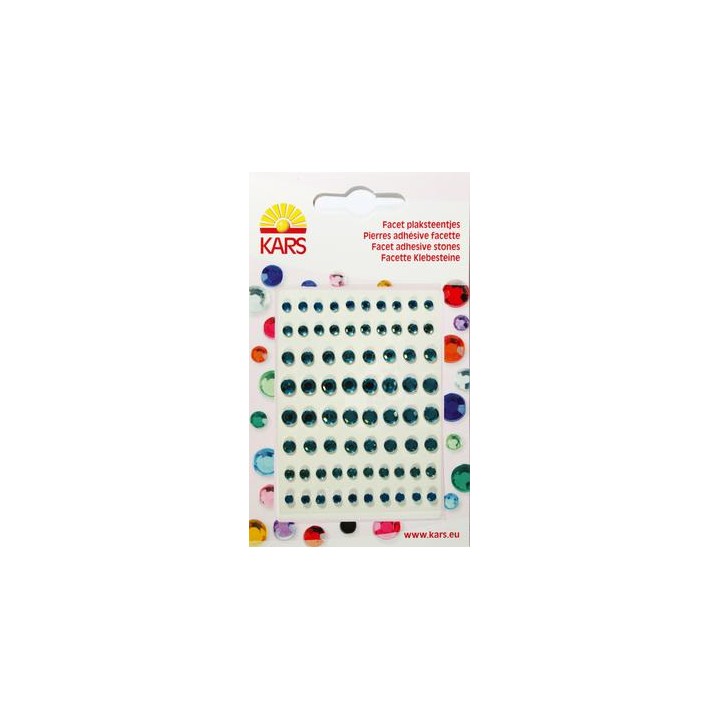 Strassklebesteine rund aqua