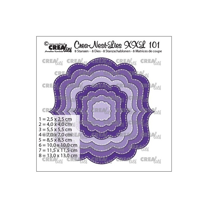 (CLNestXXL101)Crealies Crea-Nest-Lies XXL Fantasy shape B