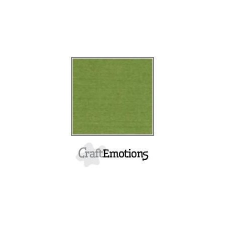 (001232/1010)CraftEmotions linen cardboard 10 Sh Moss LHC-45 A4 250gr