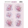 (CDS10017)Push Out Scenery - Yvonne Creations - Pink Flowers