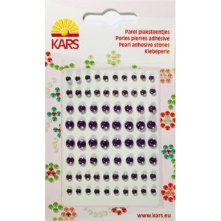 Pierres rondes adhésives à facettes lavende