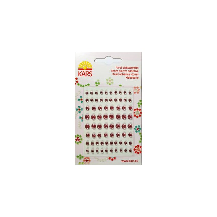 Pierres rondes adhésives à facettes rose Pierres rondes adhésives à facettes rose