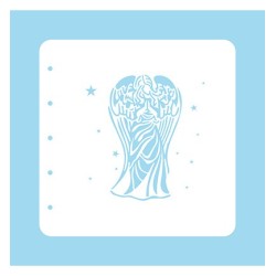 (COLST003)Nellies Choice Stencil Christmas Time -Angel- for MSTS001