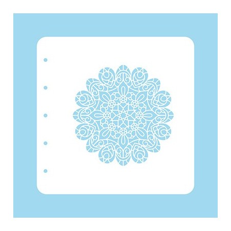 (COLST005)Nellies Choice Stencil Christmas Time -Mandala - for MSTS001