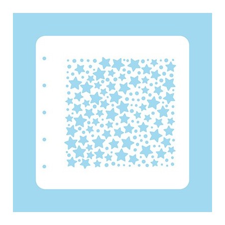 (COLST007)Nellies Choice Stencil Christmas Time -Stars and dots - for MSTS001