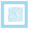 (COLST007)Nellies Choice Stencil Christmas Time -Stars and dots - for MSTS001