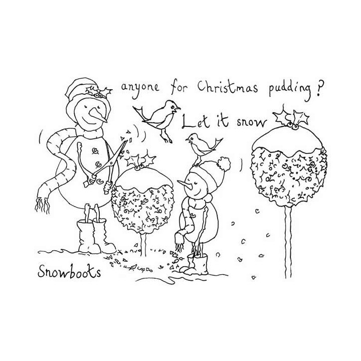 (CCSBCP)The Card Hut Snowboots: Anyone For Christmas Pudding Clear Stamps