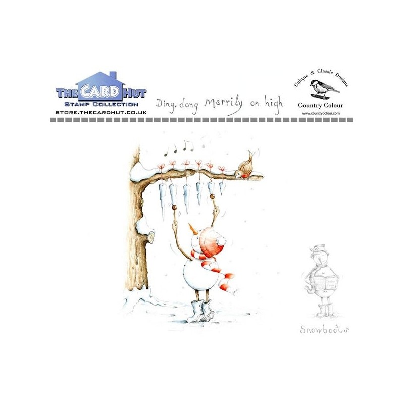 (CCSBDD)The Card Hut Snowboots: Ding Dong Merrily on High Clear Stamps