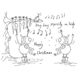 (CCSBDD)The Card Hut Snowboots: Ding Dong Merrily on High Clear Stamps