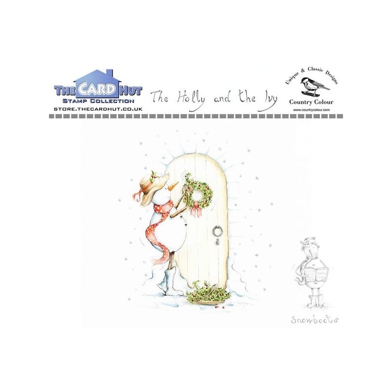 (CCSBHI)The Card Hut Snowboots: The Holly and the Ivy Clear Stamps