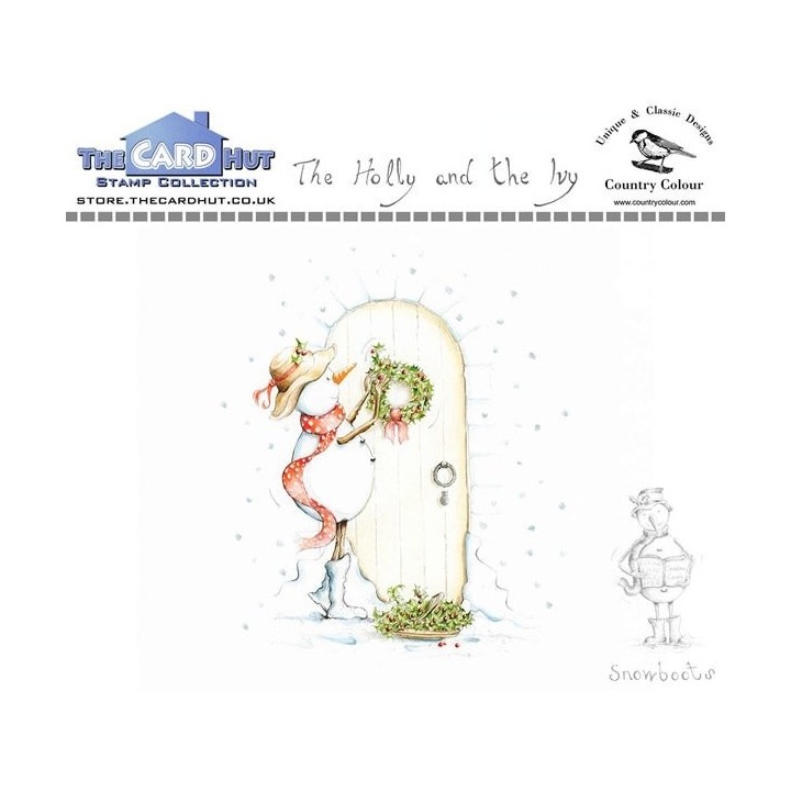 (CCSBHI)The Card Hut Snowboots: The Holly and the Ivy Clear Stamps
