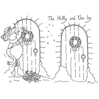 (CCSBHI)The Card Hut Snowboots: The Holly and the Ivy Clear Stamps