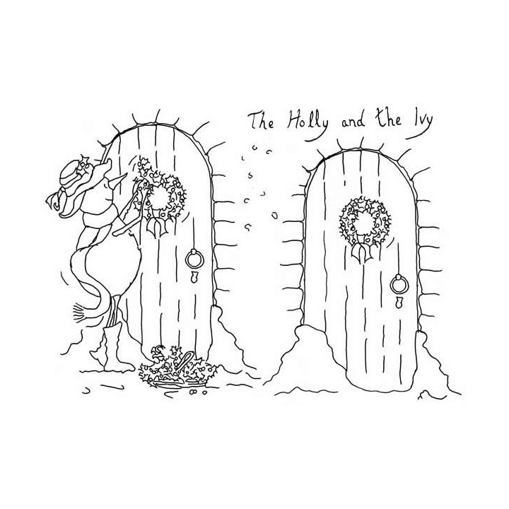(CCSBHI)The Card Hut Snowboots: The Holly and the Ivy Clear Stamps