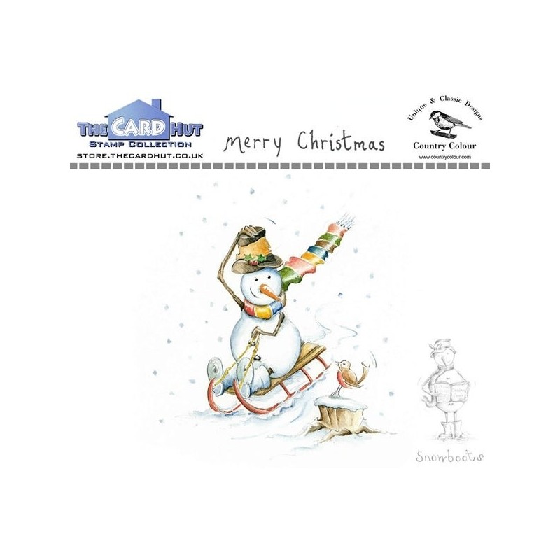(CCSBMC)The Card Hut Snowboots: Merry Christmas Clear Stamps