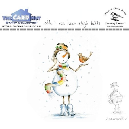 (CCSBSB)The Card Hut Snowboots: Shh, I Hear Sleigh Bells Clear Stamps