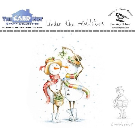 (CCSBUM)The Card Hut Snowboots: Under the Mistletoe Clear Stamps