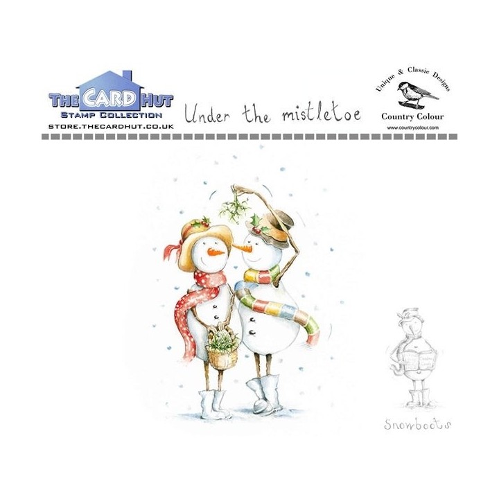(CCSBUM)The Card Hut Snowboots: Under the Mistletoe Clear Stamps