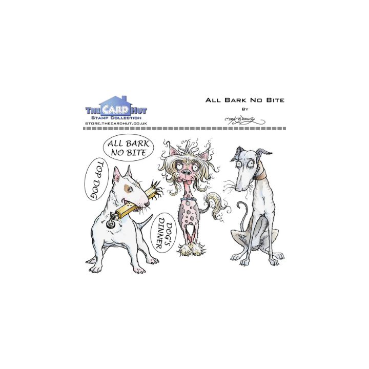 (MBPABNB)The Card Hut All Bark No Bite Clear Stamps