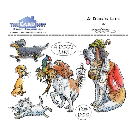 (MBPADL)The Card Hut A Dog's Life Clear Stamps