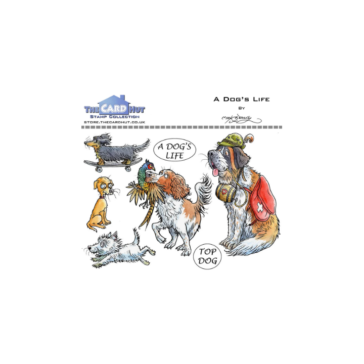 (MBPADL)The Card Hut A Dog's Life Clear Stamps