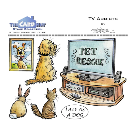 (MBPTA)The Card Hut TV Addicts Clear Stamps