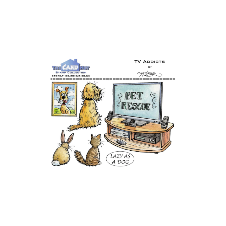 (MBPTA)The Card Hut TV Addicts Clear Stamps