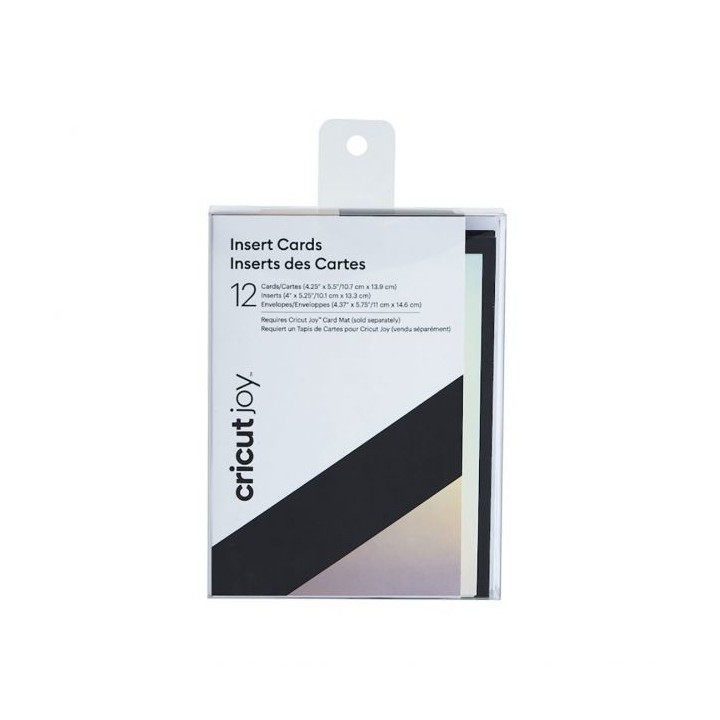 (2008045)Cricut Joy Insert Cards Black/Silver Holographic