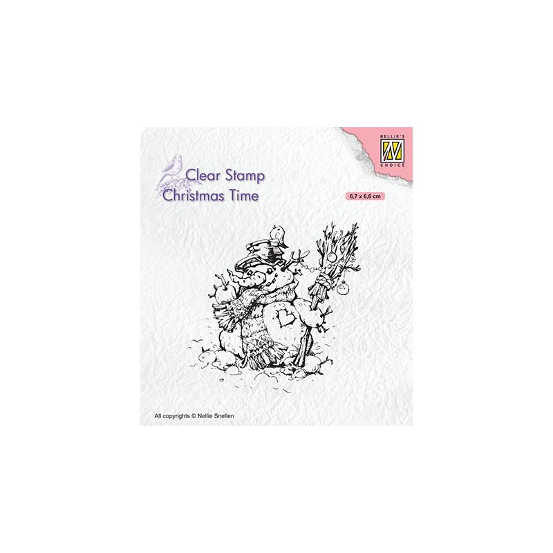 (CT034)Nellie's Choice Clear stamps Christmas Times Snowman
