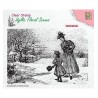 (IFS024)Nellie`s Choice Clearstamp - Vintage wintery scene