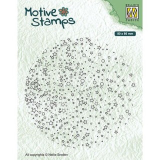 (TXCS019)Nellie's Choice Clear Stamp Stars & dots