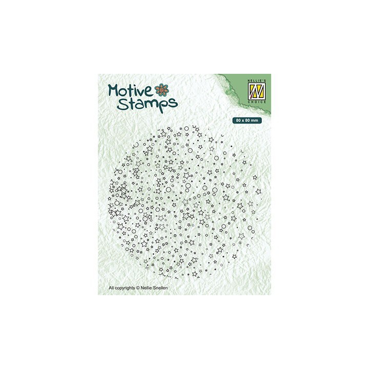 (TXCS019)Nellie's Choice Clear Stamp Stars & dots