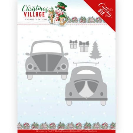 (YCD10207)Dies - Yvonne Creations - Christmas Village - Christmas Car
