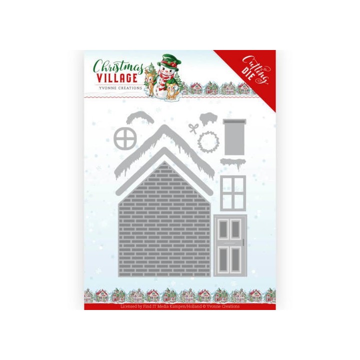 (YCD10209)Dies - Yvonne Creations - Christmas Village - Build Up House