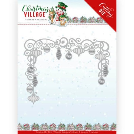 (YCD10211)Dies - Yvonne Creations - Christmas Village - Christmas Baubles