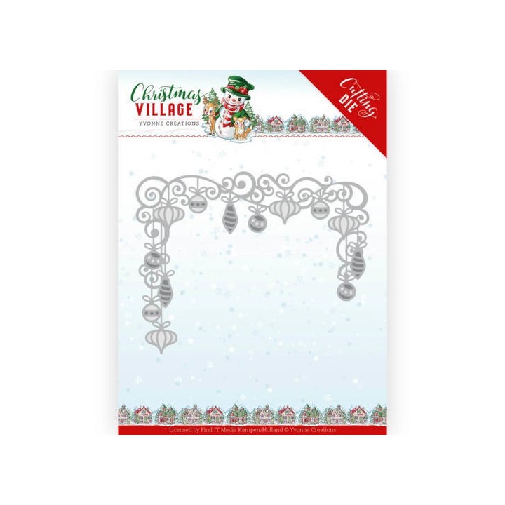 (YCD10211)Dies - Yvonne Creations - Christmas Village - Christmas Baubles