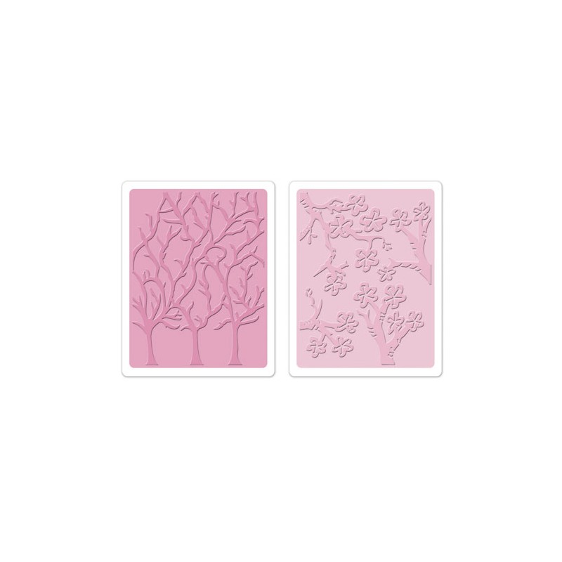 (658429)Embossing folders TH Cherry Blossoms & Trees